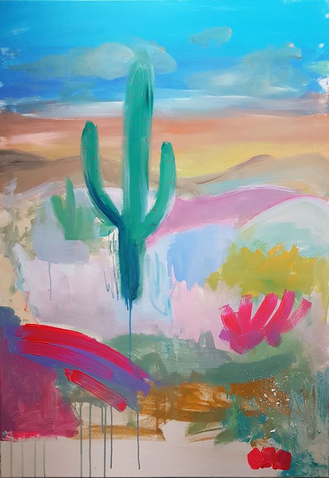 Abstrait au cactus