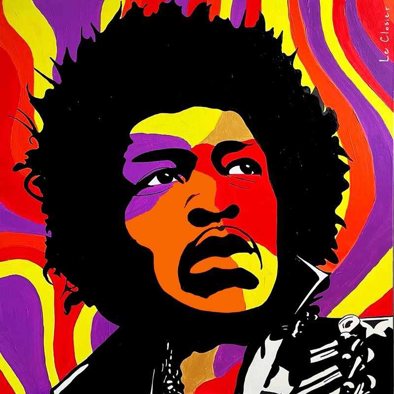 pop art jimi hendrix