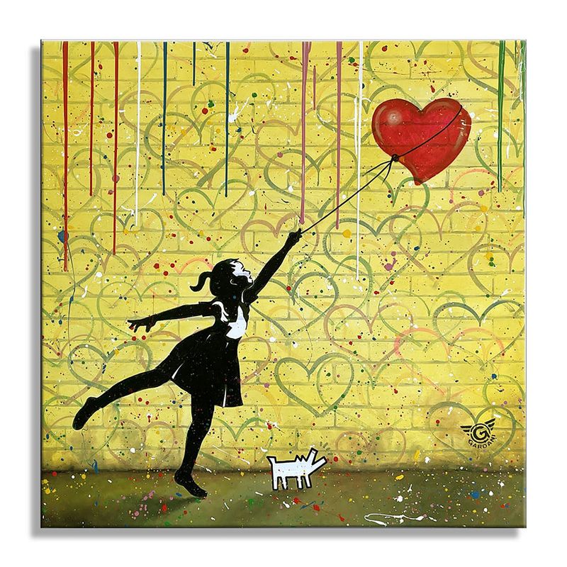 Flurry - Original Abstract Canvas Artwork Wall Art Print - I Heart