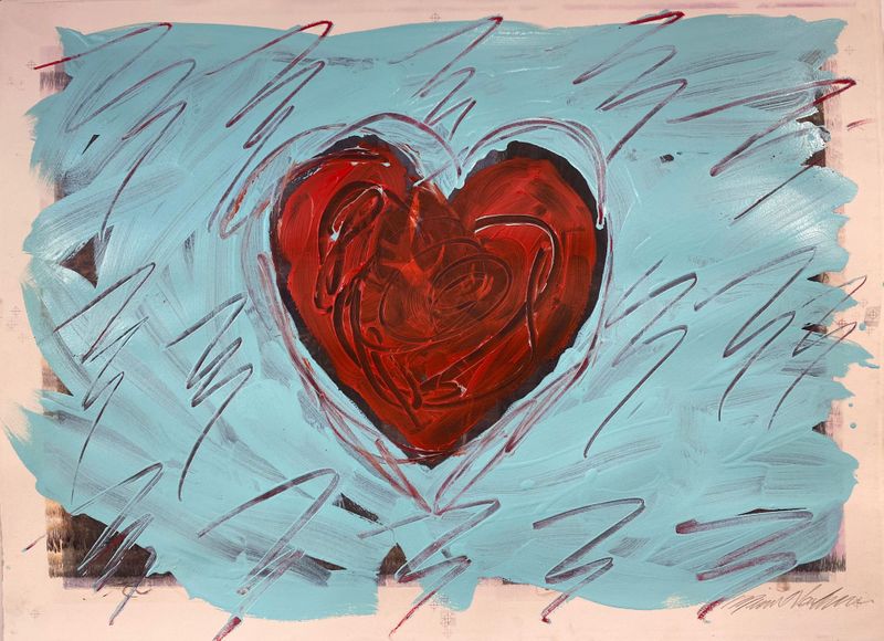 Hands Show Love Abstract Heart Sculpture